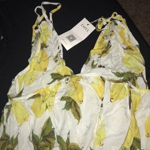 Lemon patterned dress
